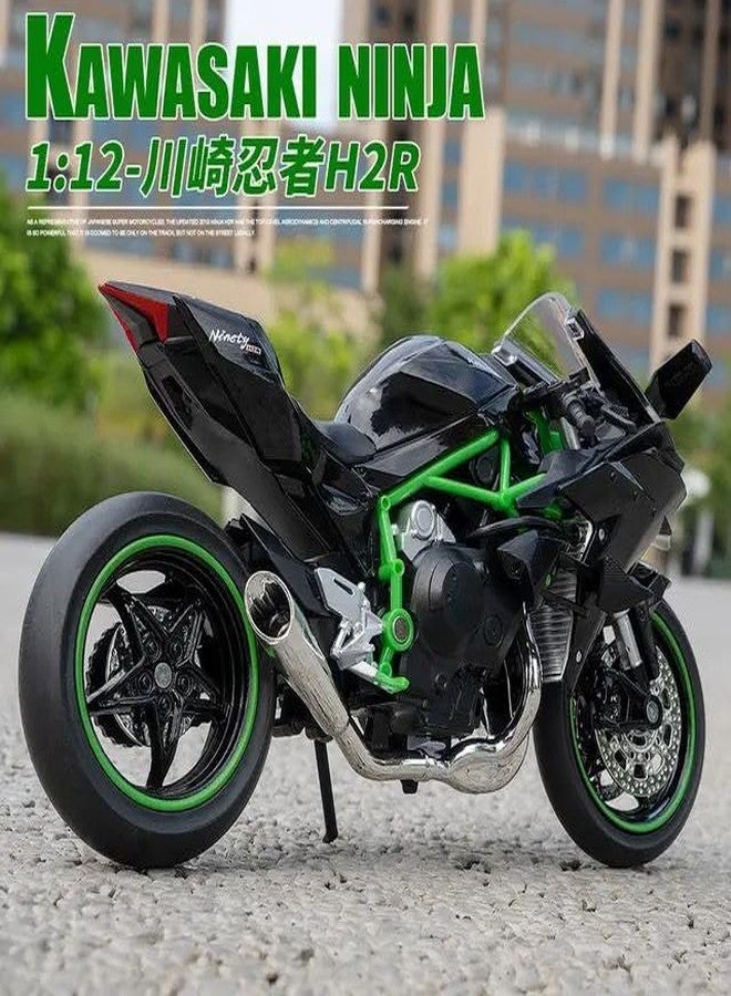 KENIRY لعبة دراجة نارية للشرطة من كينيري - ألعاب دراجات نارية تعمل بالسحب للخلف، هدية صغيرة مع موسيقى وإضاءة، لعبة دراجات نارية لاتيه للأطفال الأولاد من سن 3 إلى 8 سنوات [جديد] (دراجة نينجا كبيرة - أسود) - Image 4